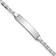 Rhodium Over 14k White Gold Mariner Link ID Bracelet