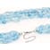 Free-form Aquamarine Multi-Strand Necklace In Sterling Silver