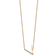 14k Yellow Gold and Rhodium Over 14k Yellow Gold Sideways Diamond
Initial V Pendant 18 Inch Necklace