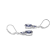 Blue Cubic Zirconia Platinum Over Silver December Birthstone Earrings 6.97ctw