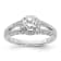 Rhodium Over 14K White Gold Eternal Promise Lab Grown Diamond Halo
Complete Ring 1.008ctw