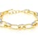 Diamond Station Link Bracelet With Rope Design