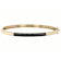 Black Spinel Bangle Bracelet In 18K Gold Over Sterling Silver 1.71ctw