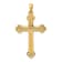 14k Yellow Gold Budded Cross Pendant