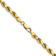 14k Yellow Gold 4mm Diamond-Cut Rope 24 Inch Chain