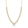 Rachel Zoe CZ Tennis Necklace with Round Center Stone in 14K Gold Over
Sterling Silver