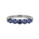 Blue Cubic Zirconia Platinum Over Sterling Silver Ring 1.77ctw