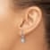 Rhodium Over 14K White Gold Lab Grown Diamond Hinged Hoop Earrings