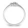 Rhodium Over 14K White First Promise Heart Diamond Promise/Engagement
Ring 0.01ctw