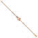 14k Rose Gold Polished Diamond Teardrop Bracelet