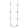 14K Yellow Gold Multi-color Gemstone 18 Inch Necklace