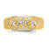 14K Yellow Gold AA Quality Mens Wedding Band