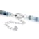 Moss Aquamarine Rondelle Beaded Necklace In Sterling Silver