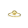 Yellow  Citrine and White Topaz 14K Yellow Gold Over Sterling Silver Ring