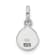 Rhodium Over Sterling Silver Enameled Chick in Egg Children's Pendant