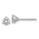 Rhodium Over 14K White Gold 1/2ct. 4.0mm Round D E F Pure Light
Moissanite Earrings