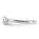 Sterling Silver Stackable Expressions Lab Created Opal Ring 0.08ctw