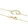 Sideways Initial G Necklace In Solid 14K Yellow Gold 18 Inch