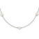 Rhodium Over Sterling Silver 5-5.5mm FWC Pearl 5-Station Children's Necklace