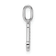 14K White Gold Diamond Letter J Initial Pendant