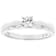 CZ Solitaire Ring In Sterling Silver 0.40ctw