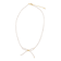 Cultured Freshwater Pearl Bow Necklace with Gold-Tone Brass Accents