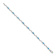 Rhodium Over 10k White Gold Fancy Diamond and Blue Topaz Bracelet