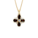 Smoky Quartz and White Topaz 14K Yellow Gold Over Sterling Silver Four
Clover Pendant with Chain