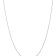 Rhodium Over 14k White Gold 0.7mm Solid Cable 14 Inch Chain