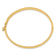 14k Yellow Gold 6.4mm Polished Solid Hinged Bangle