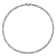 Rhodium Over 14k White Gold 2.5mm Figaro Link Bracelet, 7 Inches