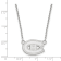 Rhodium Over Sterling Silver NHL LogoArt Montreal Canadiens Pendant Necklace