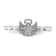 Sterling Silver Stackable Expressions Polished Diamond Angel with Halo
Ring 0.025ctw