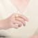 Pear Shape Freshwater Pearl Adjustable Ring In 14K Gold Over Sterling Silver