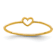 14K Yellow Gold Polished Heart Ring