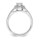 Rhodium Over 14K White Gold Eternal Promise Lab Grown Diamond Halo Ring