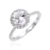 Round White Topaz Sterling Silver Ring, 2.80ctw