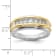 10K Two-tone Yellow and White Gold Lab Grown Diamond Men's Band