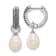 Rhodium Over Sterling Silver 7-8mm FWC Pearl/Cubic Zirconia
Interchangeable Earrings Set