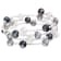 Sterling Silver Rhodium Plated Triple Row Freshwater Pearl Coil Bracelet