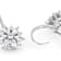 Round And Marquise CZ Drop Earrings In Sterling Silver
