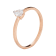 Lab Grown Diamond 10K Rose Gold Solitaire Ring, 0.20ct