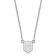 Rhodium Over Sterling Silver NHL LogoArt NHL Vegas Golden Knights Necklace