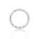 Dainty Baguette and Round White Topaz Sterling Silver Stackable Band
Ring, 0.46ctw