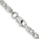 Sterling Silver 4.25mm 6 Side Diamond-cut Flat Double Curb Chain Bracelet