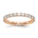 14K Rose Gold Lab Grown Diamond SI1/SI2, G H I, Eternity Band