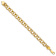 14k Yellow Gold Diamond-Cut 10mm Double Link Charm Bracelet