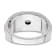 14K Two-tone Rose and White Gold Lab Grown Diamond SI1/SI2, G H I, Men's Ring