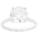 Lab-Grown Diamond Solitaire Ring In 14K White Gold 3.00ct