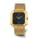 Mens Charles Hubert IP-plated Stainless Mesh Black Dial Quartz Watch